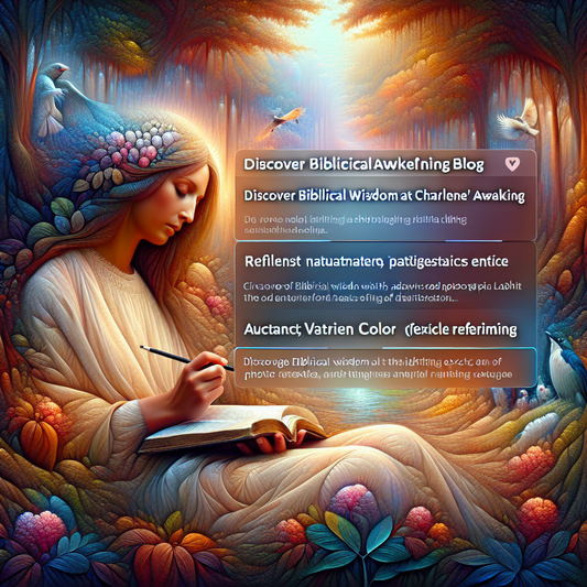 Discover Biblical Wisdom at Charlene's Awakening Blog
