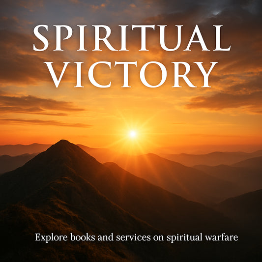 A serene sunrise over a mountain ridge, symbolizing the dawning of spiritual victory. Alt: Spiritual warfare biblical concept sunrise victory